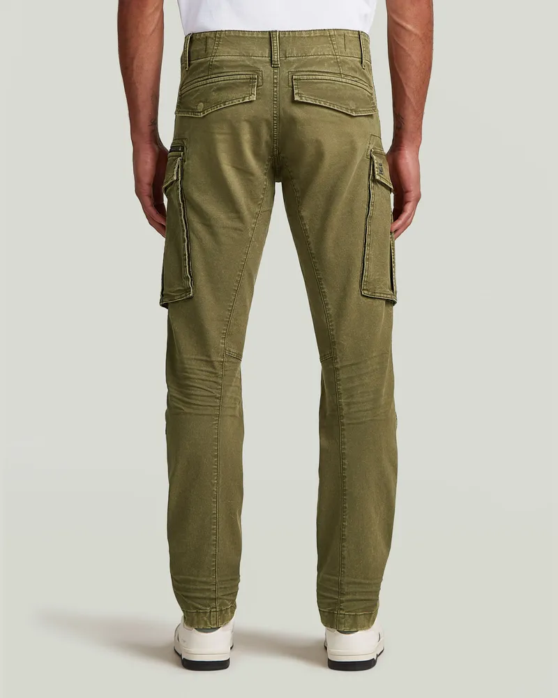 G-STAR Herren Cargohose – 3D Regular Tapered Fit, Mit Oberschenkeltaschen, Klettverschluss & Schlüsselschlaufe