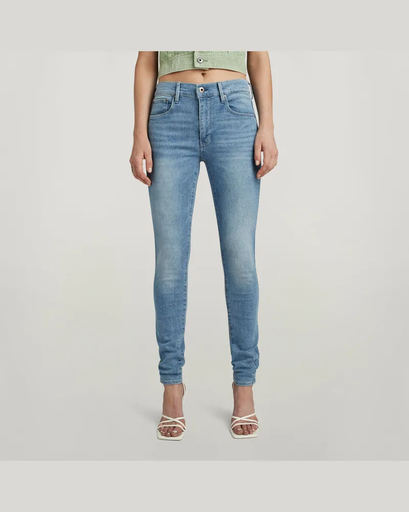 G-STAR RAW 3301 Skinny Jeans - Mittelblau - Damen Mittelblau