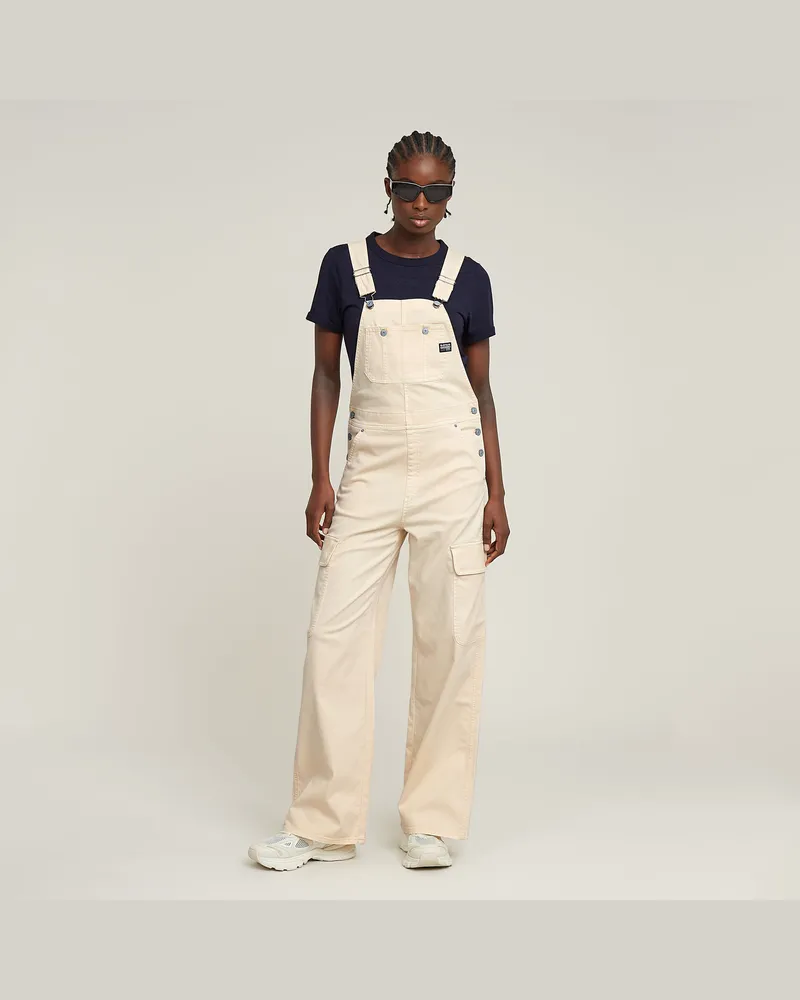 G-STAR RAW Straight Dungaree - Pink - Damen Pink