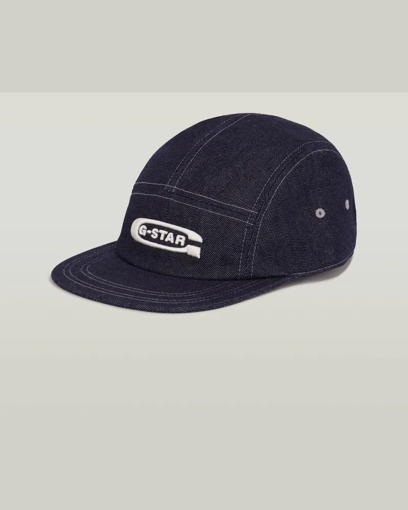 G-STAR RAW Flat Brim 5 Panel Cap - Dunkelblau - Herren Dunkelblau