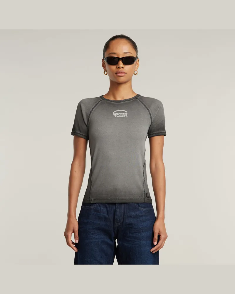 G-STAR RAW Army Ringer Slim Top - Schwarz - Damen Schwarz