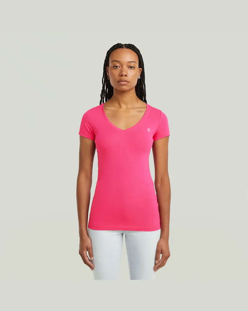 G-STAR RAW Base V T-Shirt - Pink - Damen Pink