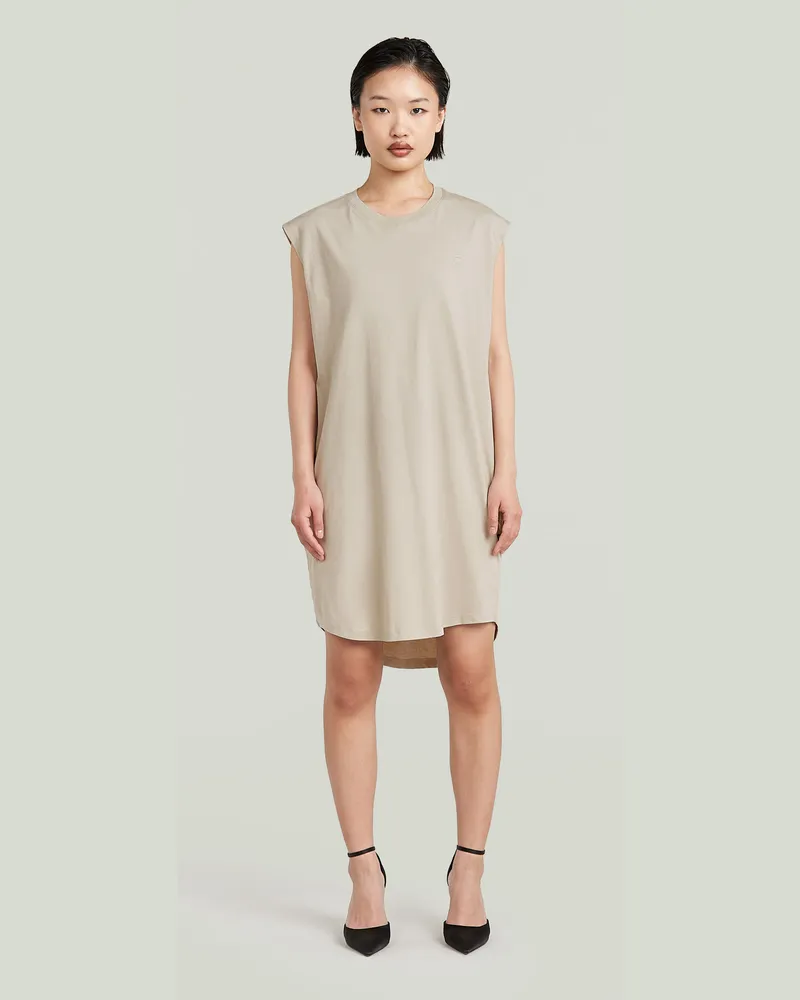 G-STAR RAW Lash Loose Kleid - Beige - Damen Beige