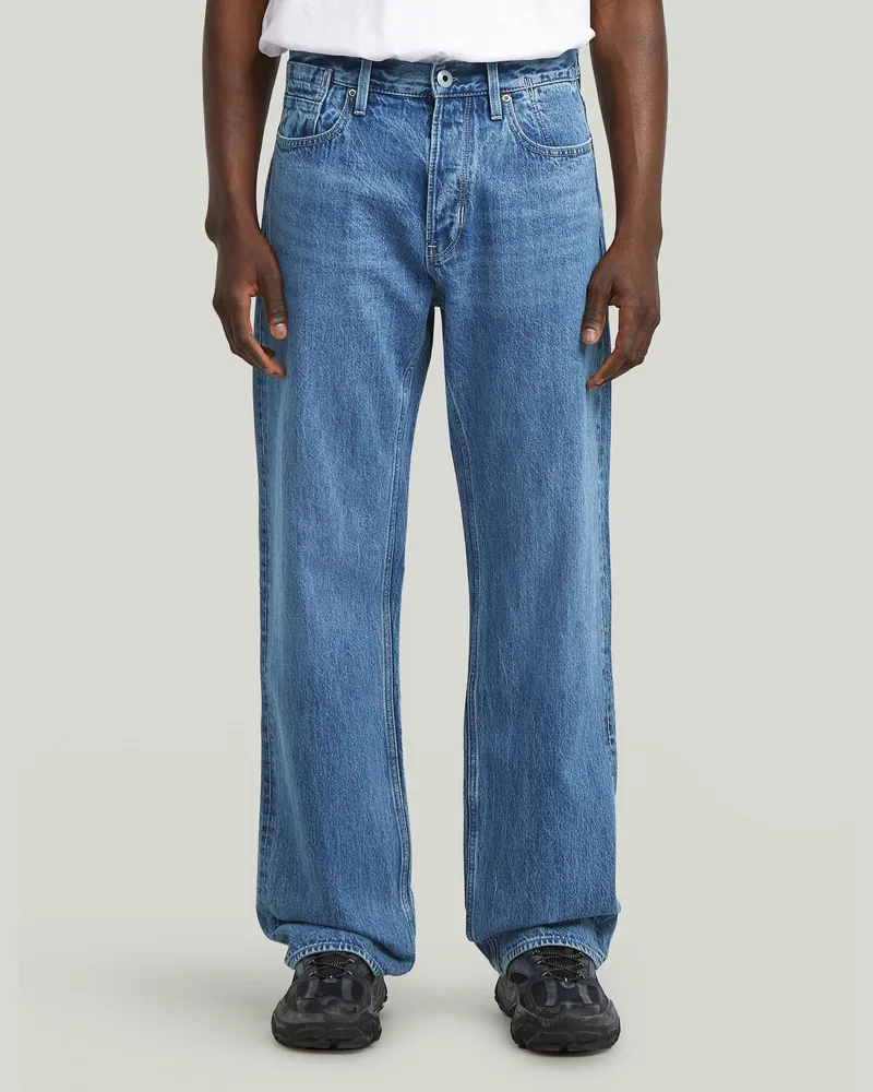 G-STAR RAW Deeggie Relaxed Straight Jeans - Mittelblau - Herren Mittelblau