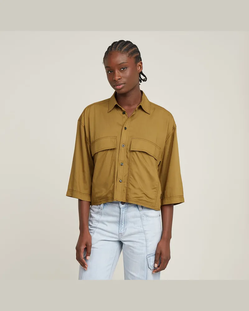 G-STAR RAW Boxy Hemd - Beige - Damen Beige