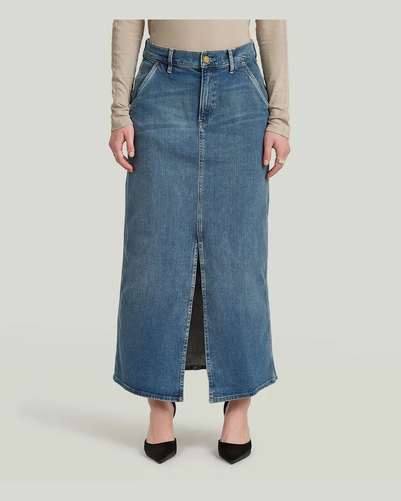 G-STAR RAW Revynn Long Rock - Mittelblau - Damen Mittelblau