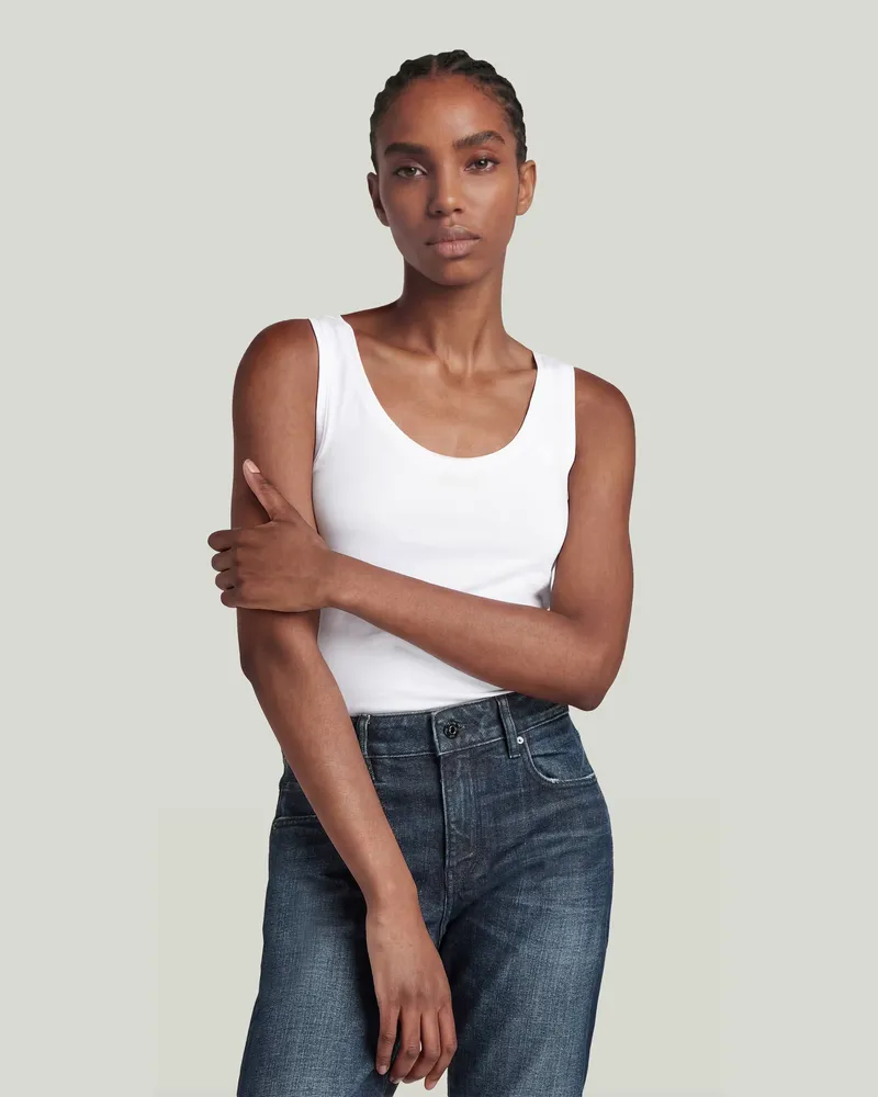 G-STAR RAW Base Tanktop - Weiß - Damen Weiß