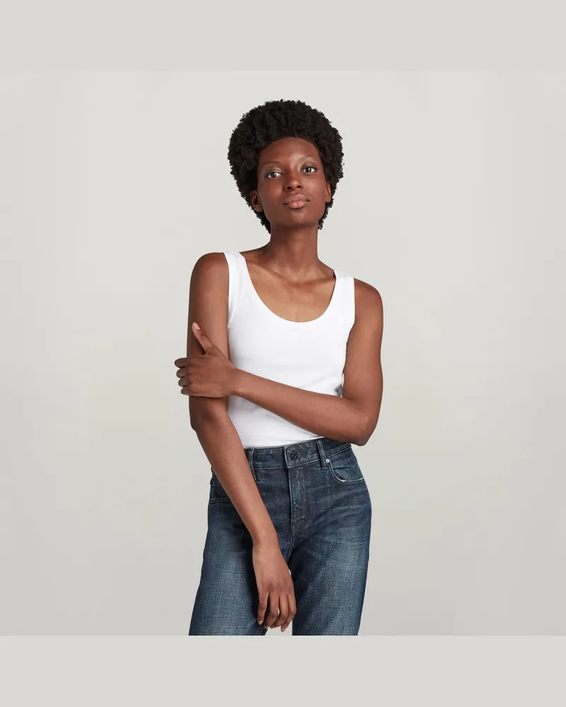 G-STAR RAW Base Tanktop - Weiß - Damen Weiß