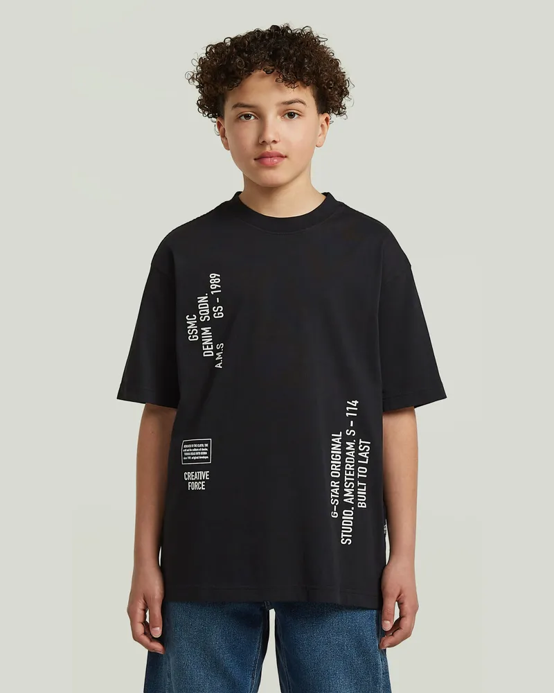 G-STAR RAW Boys Oversized T-Shirt - Schwarz - jungen Schwarz
