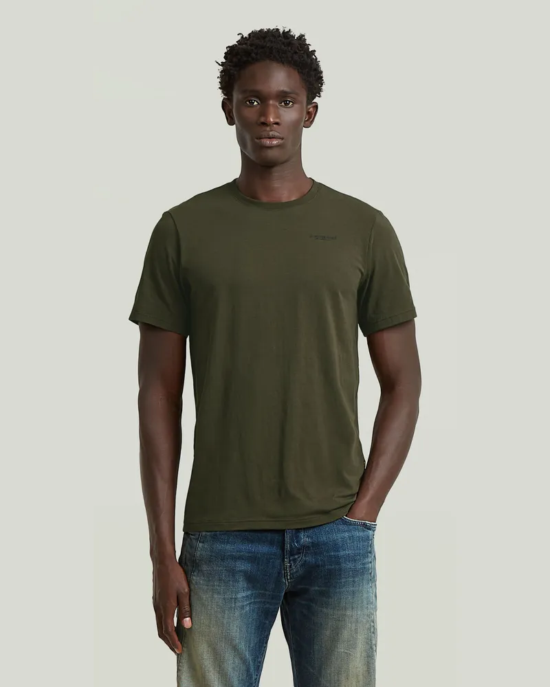 G-STAR RAW Slim Base T-Shirt - Grau - Herren Grau