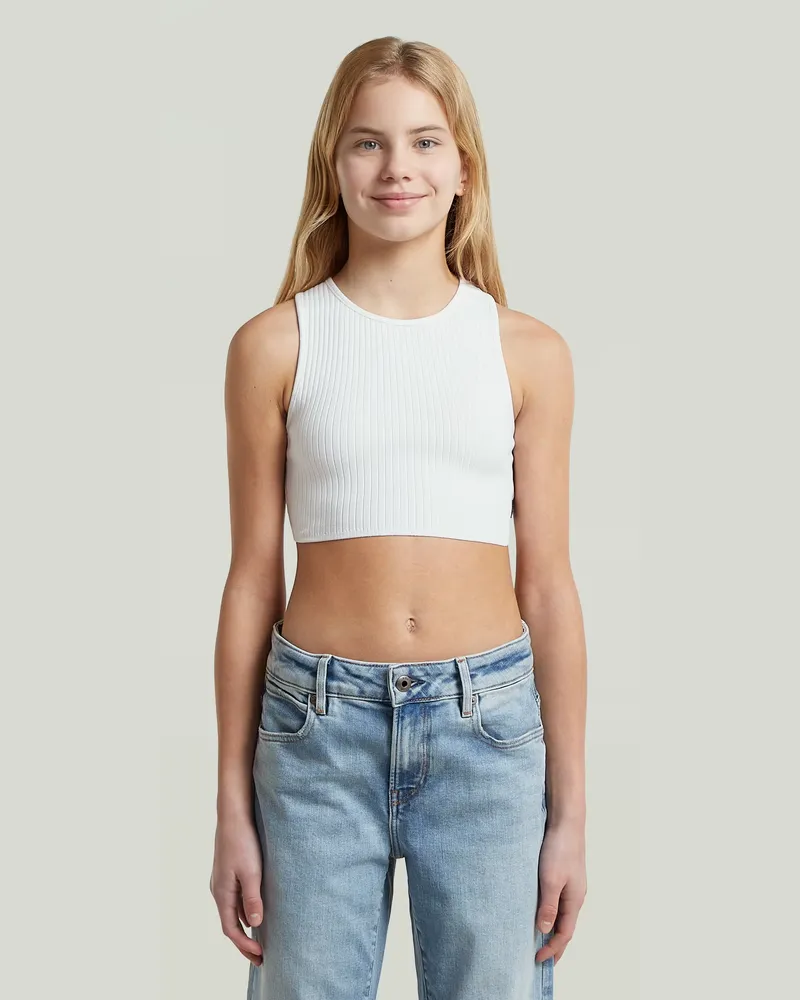 G-STAR RAW Girls Sleeveless Top - Weiß - mädchen Weiß