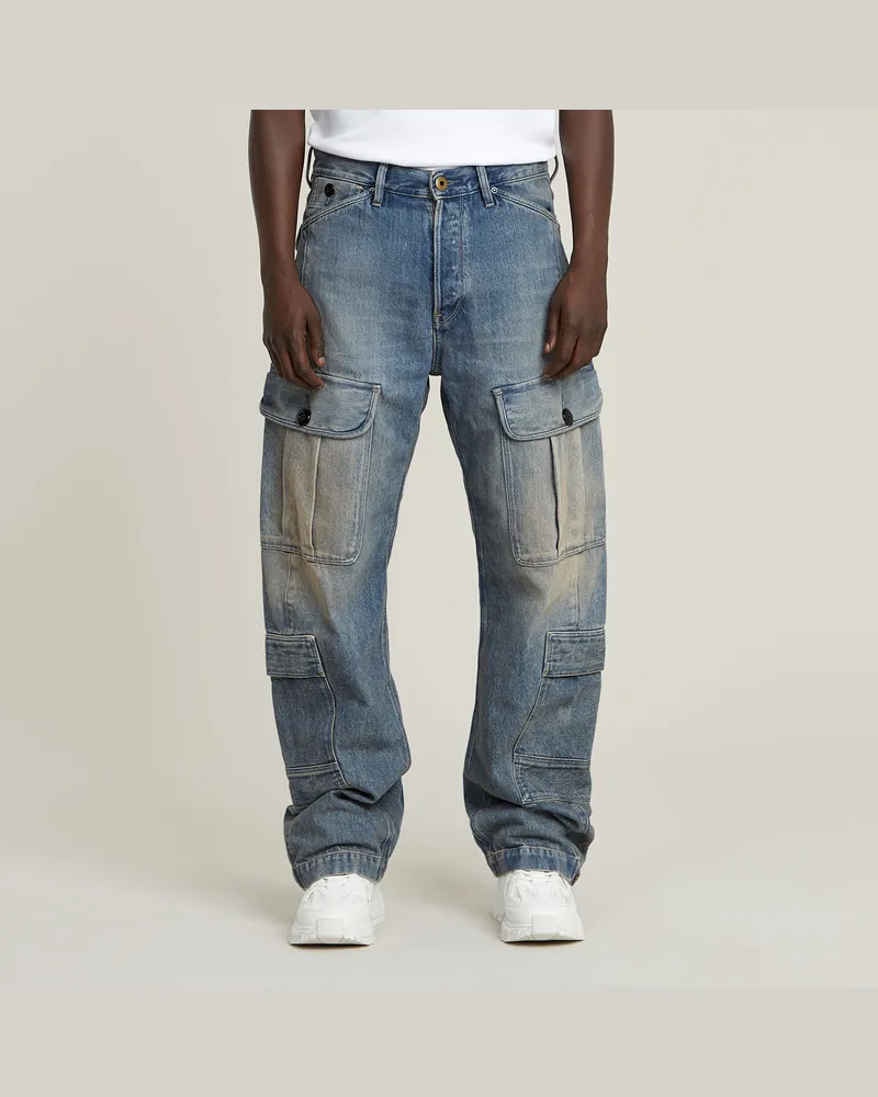 G-STAR RAW Bend Cargo Loose Jeans - Hellblau - Herren Hellblau