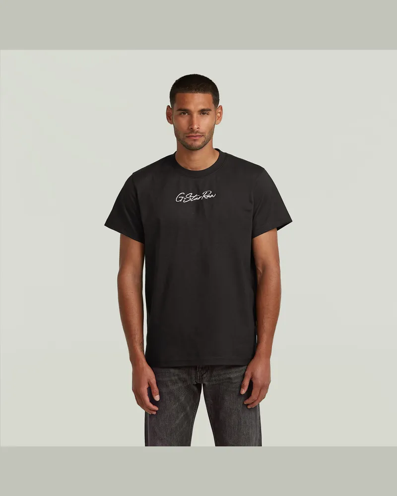 G-STAR RAW Autograph Loose T-Shirt - Schwarz - Herren Schwarz