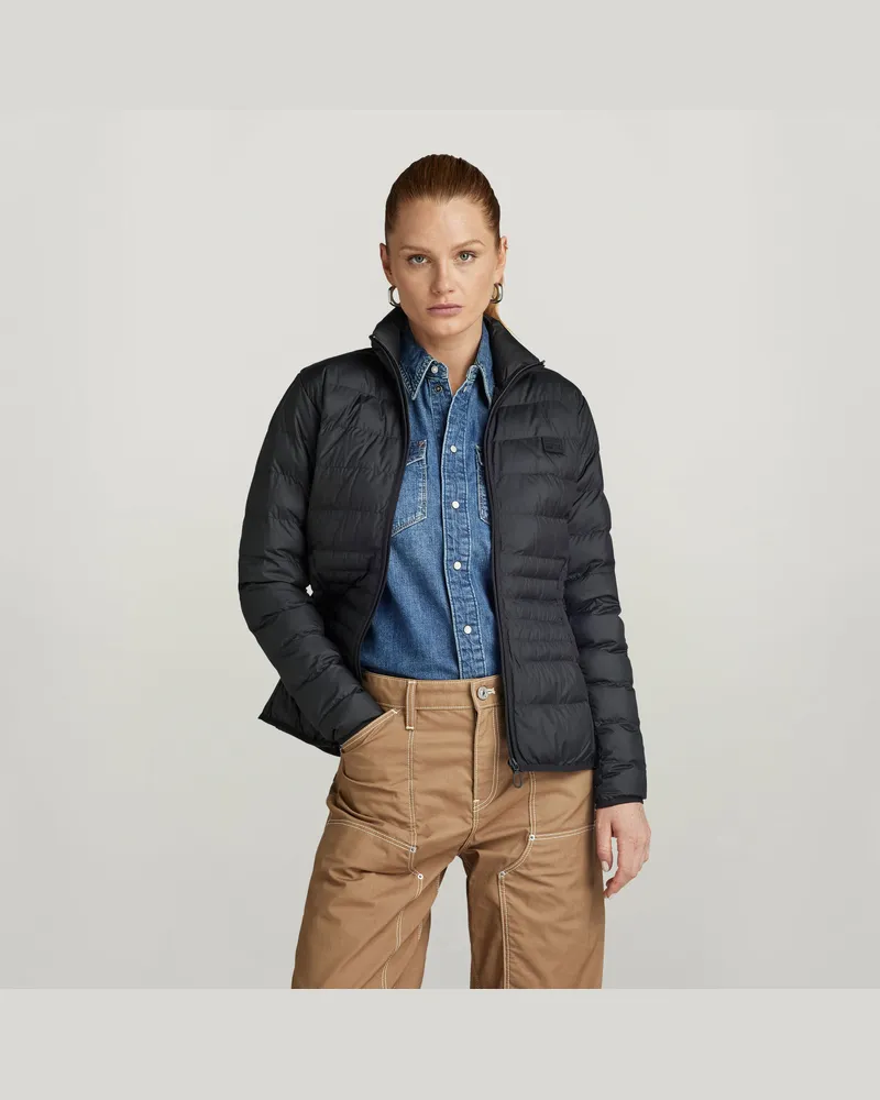 G-STAR RAW Packable Light Weight Padded Jacke - Schwarz - Damen Schwarz