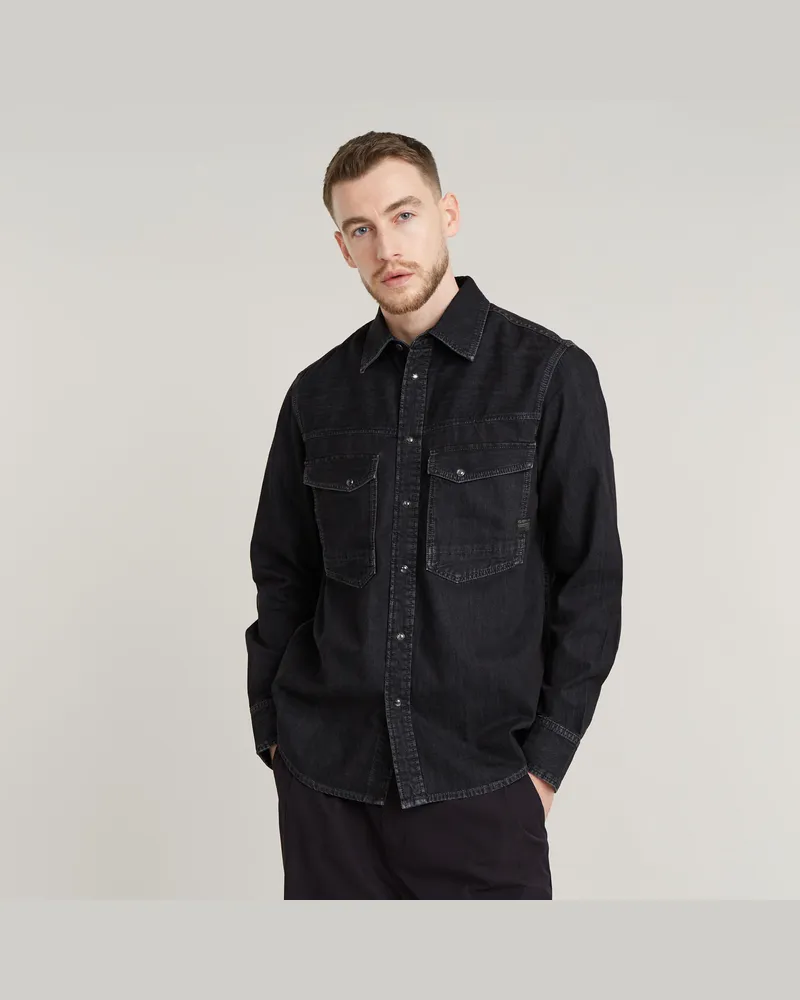 G-STAR RAW Dakota Slim Denim Hemd - Schwarz - Herren Schwarz