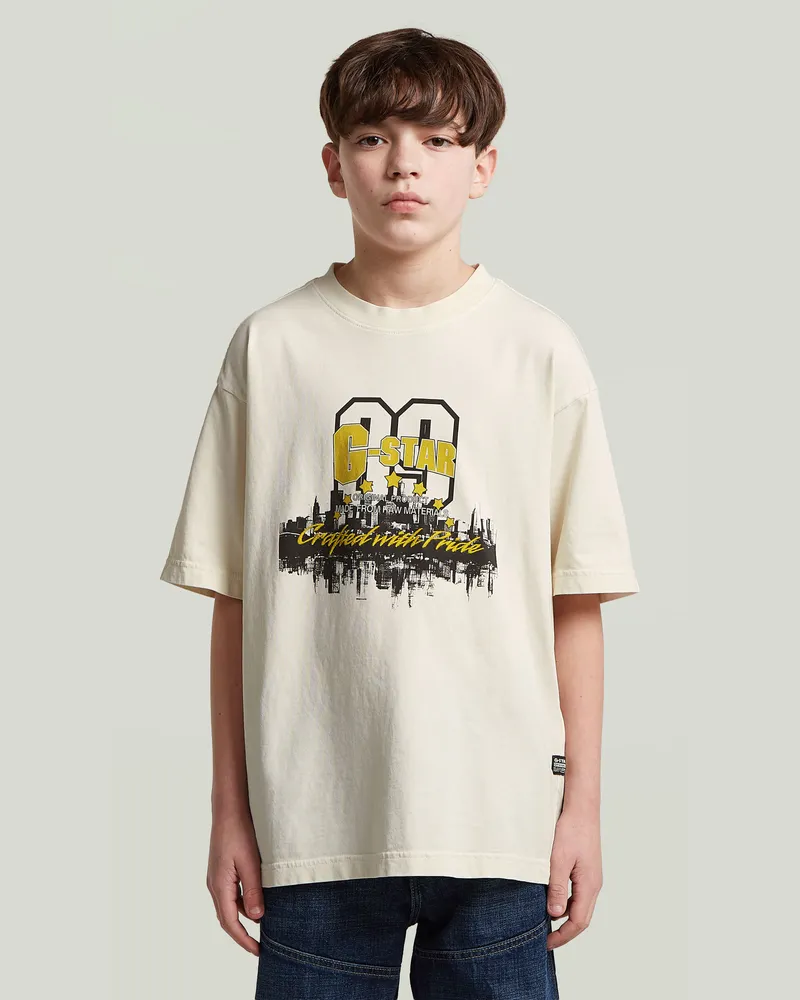 G-STAR RAW Boys Oversized T-Shirt - Beige - jungen Beige