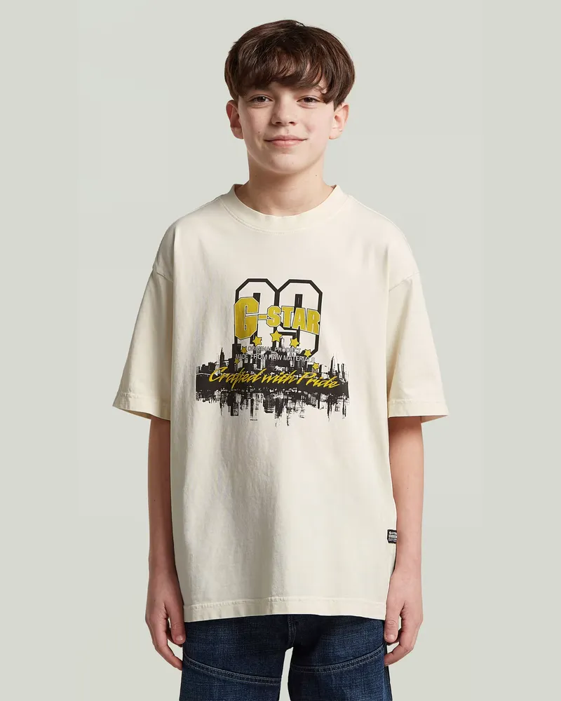 G-STAR RAW Boys Oversized T-Shirt - Beige - jungen Beige