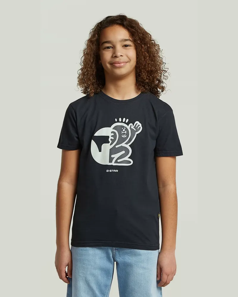G-STAR RAW Boys Base T-Shirt - Dunkelblau - jungen Dunkelblau