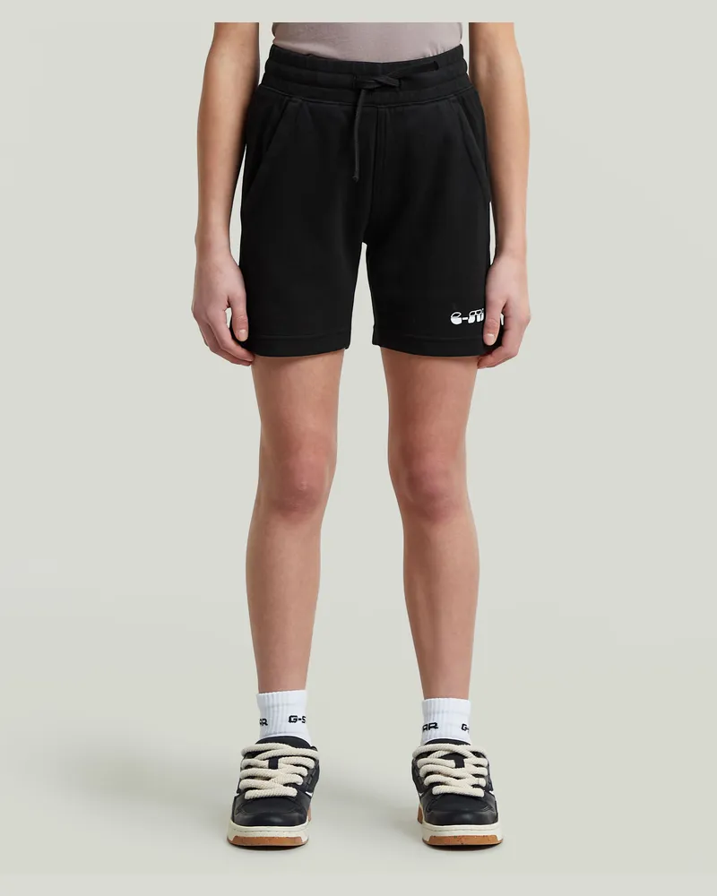 G-STAR RAW Girls Premium Core Sweat Shorts - Schwarz - mädchen Schwarz