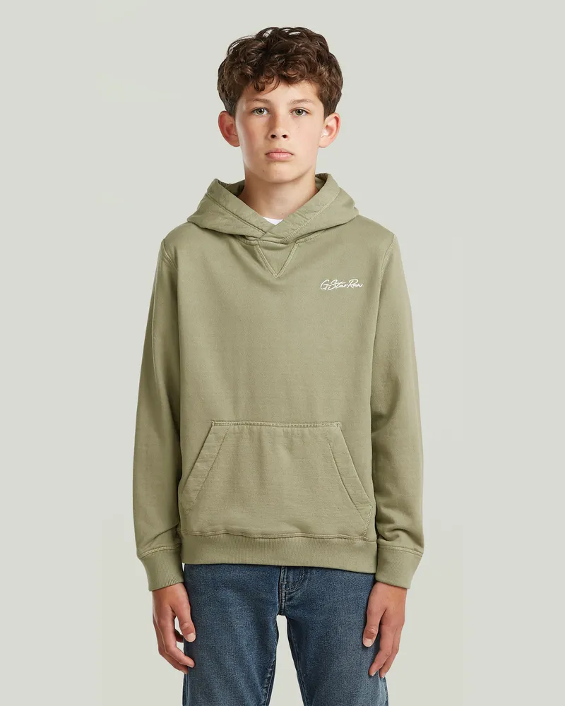 G-STAR RAW Boys Premium Core Hooded Sweatshirt - Hellblau - jungen Hellblau