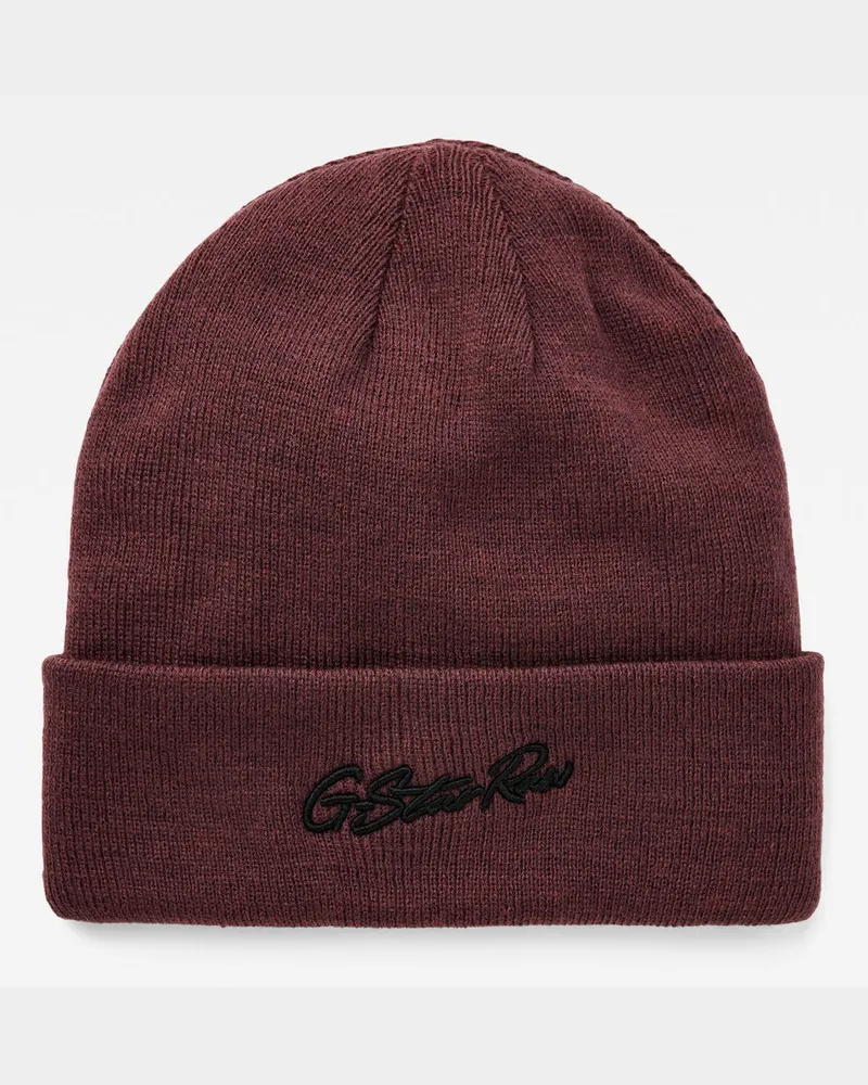 G-STAR RAW Effo Artwork Long Beanie - Rot - Herren Rot