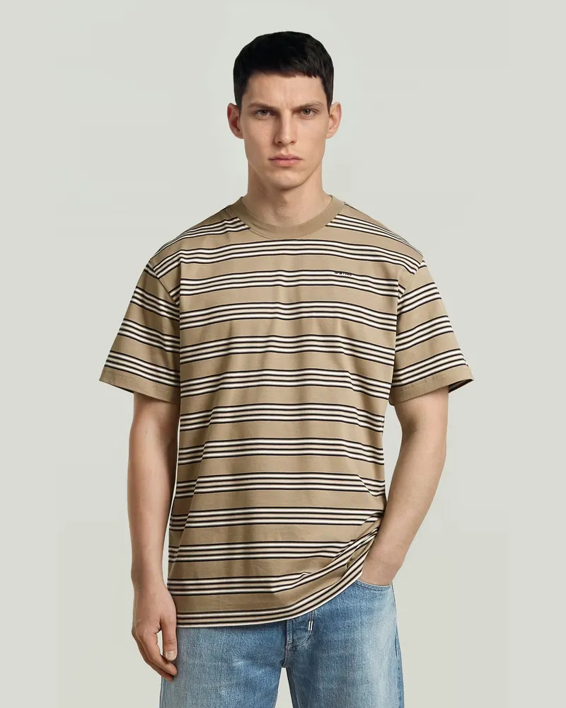 G-STAR RAW Striped Regular T-Shirt - Mehrfarbig - Herren Mehrfarbig