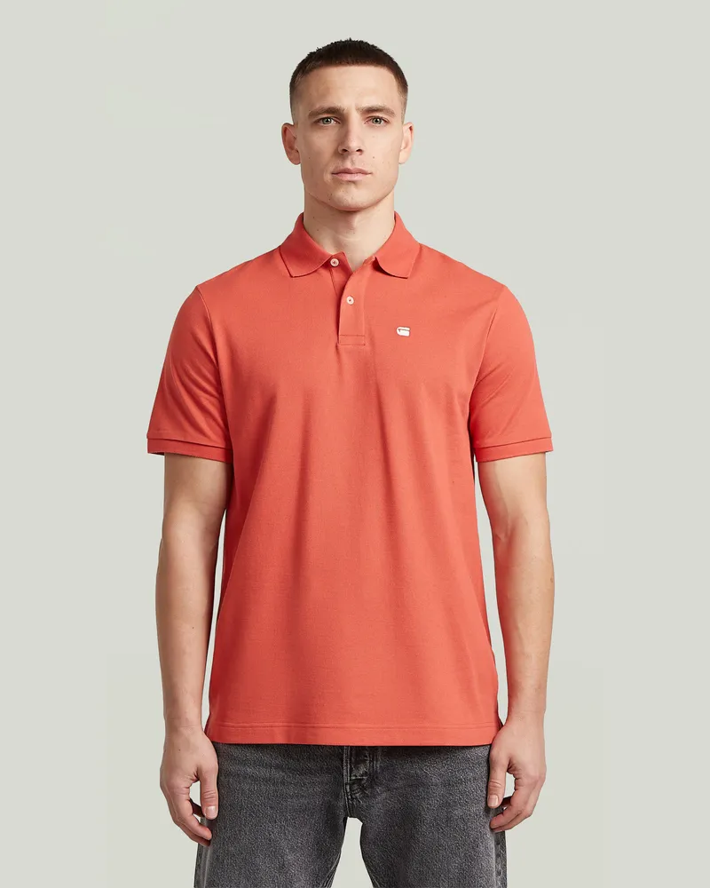 G-STAR RAW Oluv Regular Polo - Rot - Herren Rot