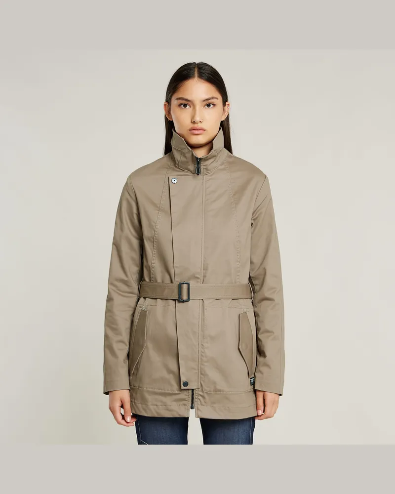G-STAR RAW Short Trenchcoat - Beige - Damen Beige