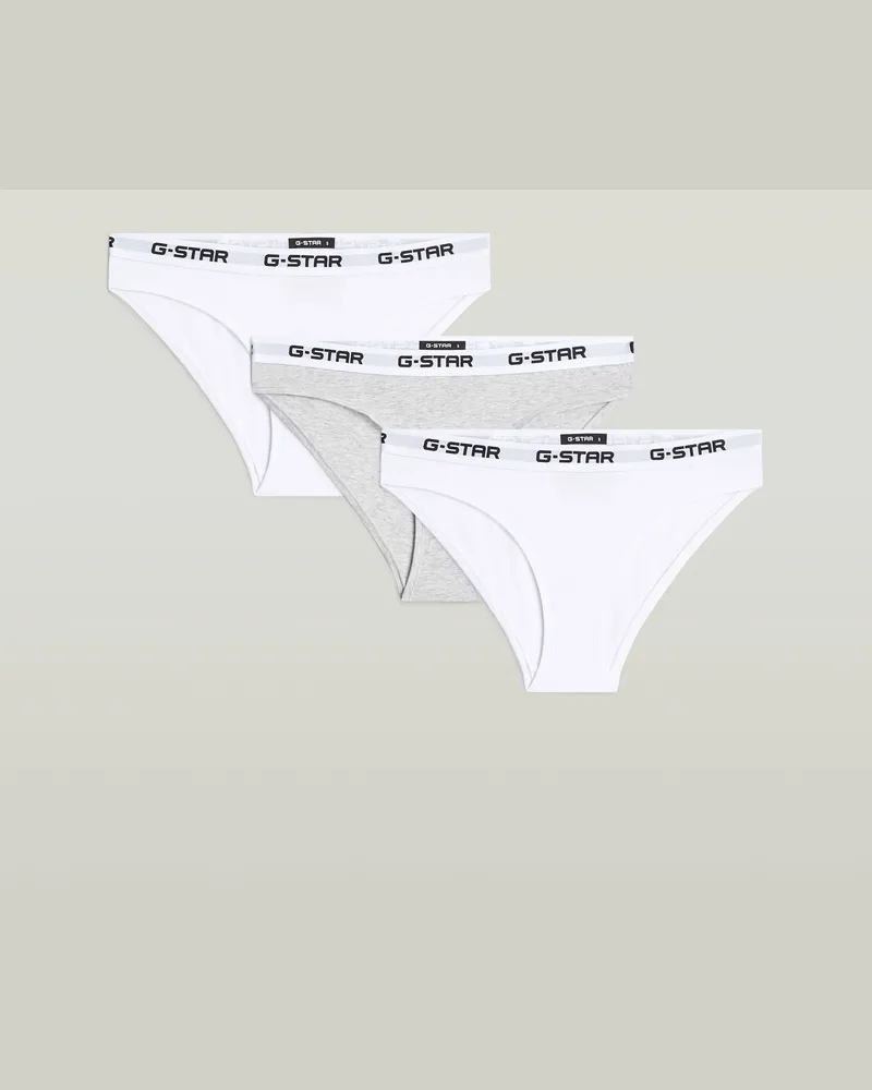 G-STAR RAW Hipster Brief 3er-Pack - Mehrfarbig - Damen Mehrfarbig