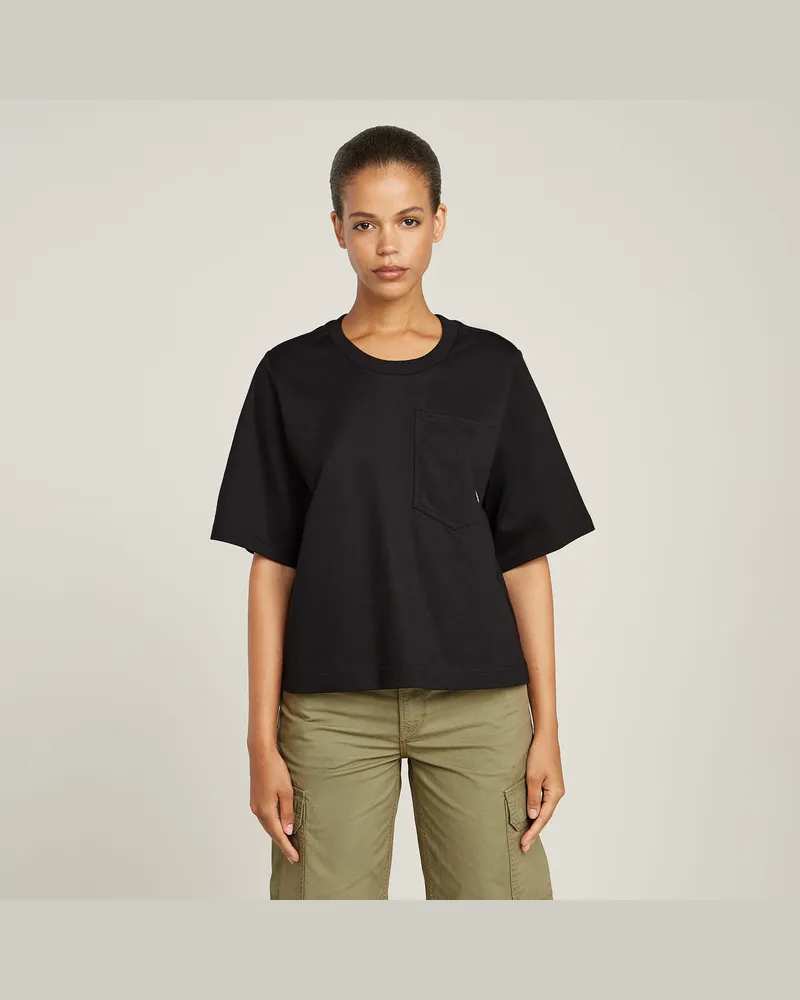 G-STAR RAW Pocket Top - Schwarz - Damen Schwarz