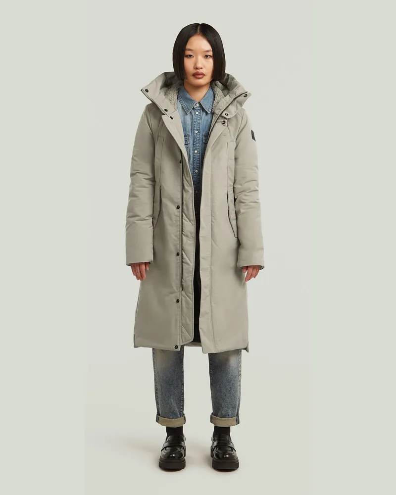 G-STAR RAW Vodan 2.0 Long Jacke - Beige - Damen Beige