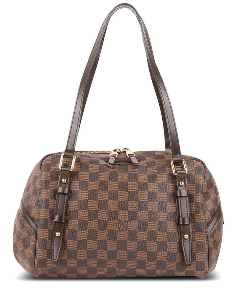 Louis Vuitton Brown Damier Ebene Coated Canvas Rivington PM (Authentic Pre-Loved Nocolor