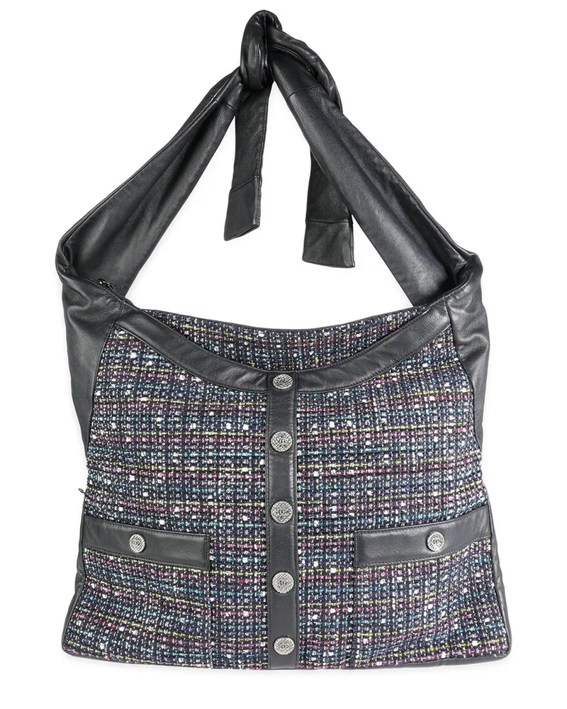 Chanel Blue Multicolor Tweed Girl Bag (Authentic Pre-Loved Nocolor