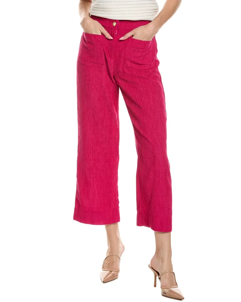 Joseph Ribkoff Corduroy Wide Leg Pant Pink
