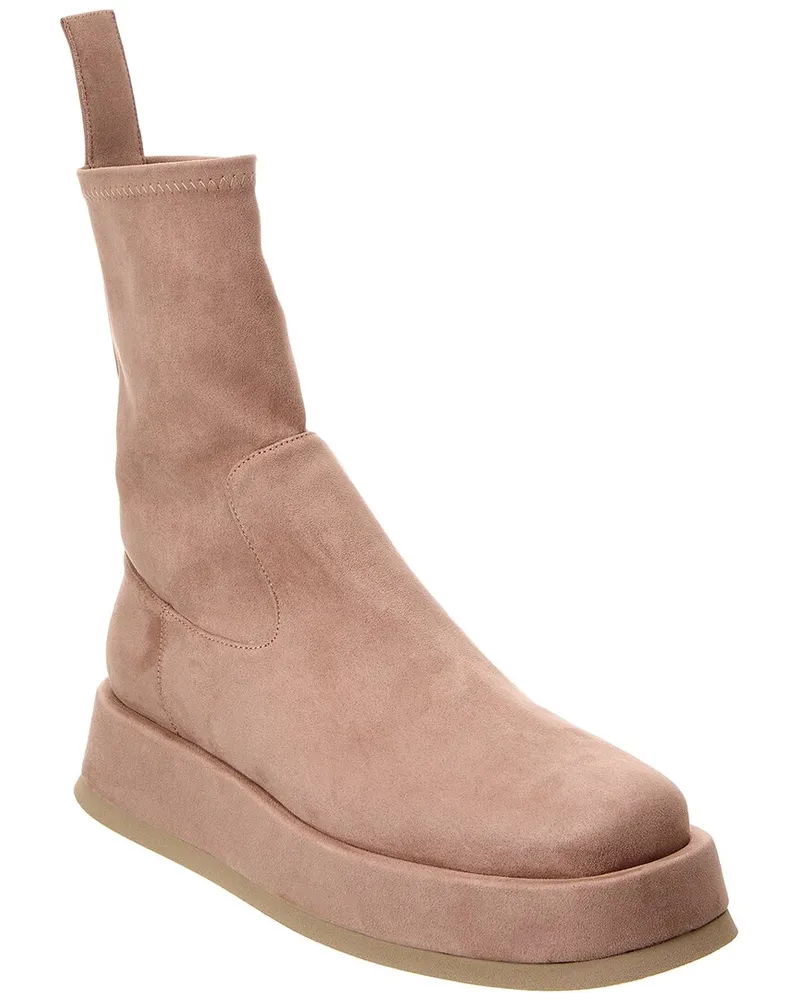 Gia Borghini Rosie 22 Suede Platform Boot Brown
