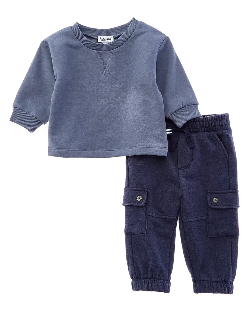 Splendid 2pc Pullover & Pant Set Blue
