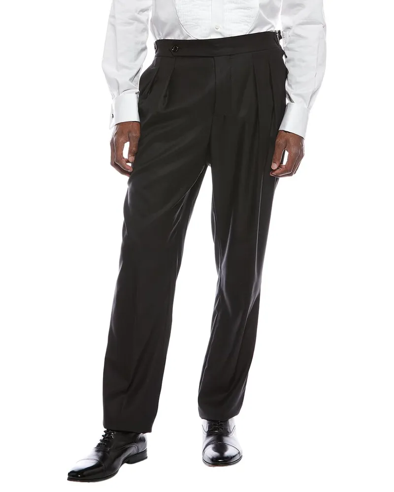 Brunello Cucinelli Wool & Silk-Blend Pant Nocolor
