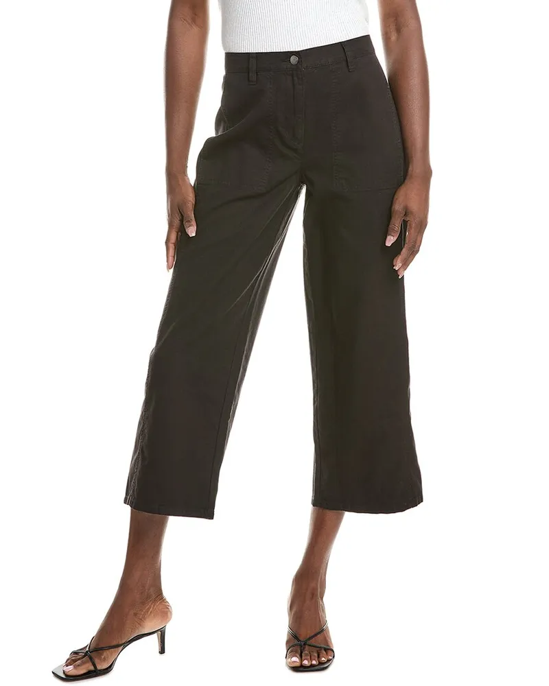 Eileen Fisher Petite Wide Ankle Pant Nocolor