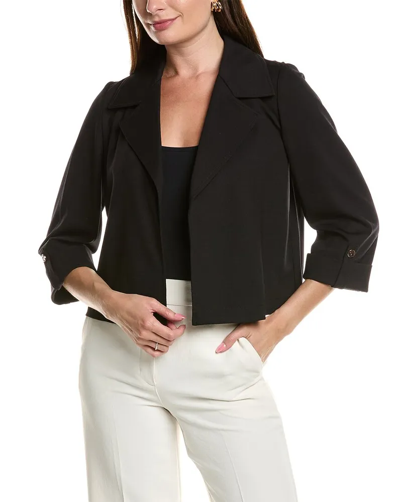 Anne Klein Drape Jacket Black