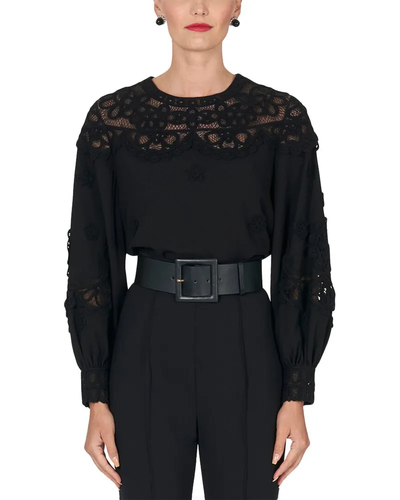 Carolina Herrera New York Puff Sleeve Top Nocolor