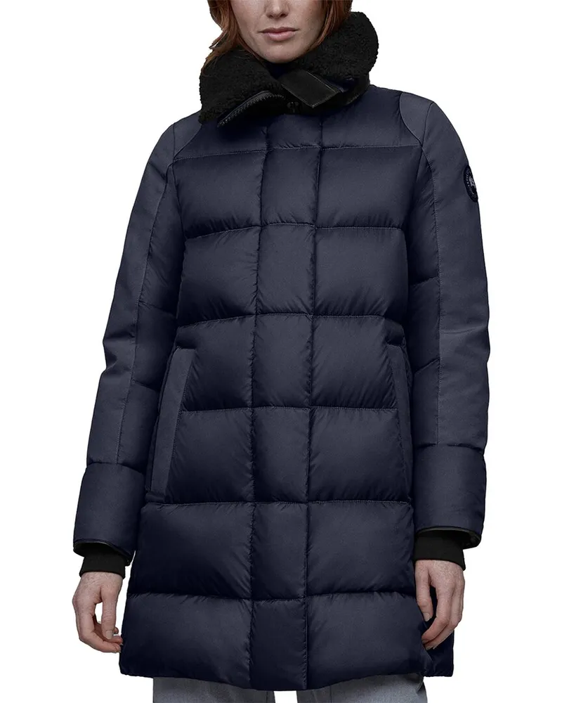 Canada Goose Altona Black Label Leather-Trim Down Parka Nocolor