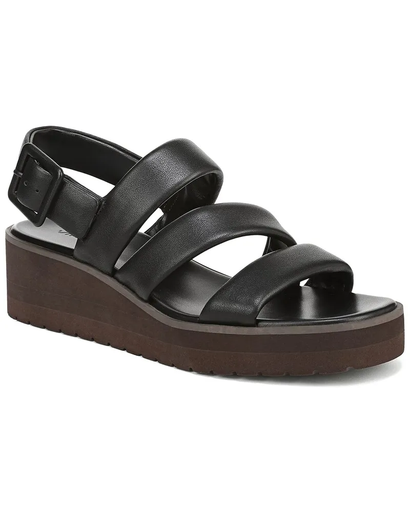 Vince Skylar Leather Wedge Sandal Nocolor