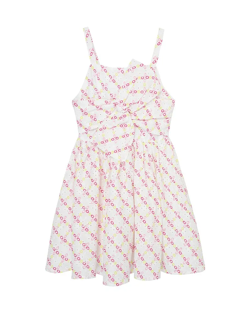 HABITUAL Strappy Eyelet Dress Nocolor