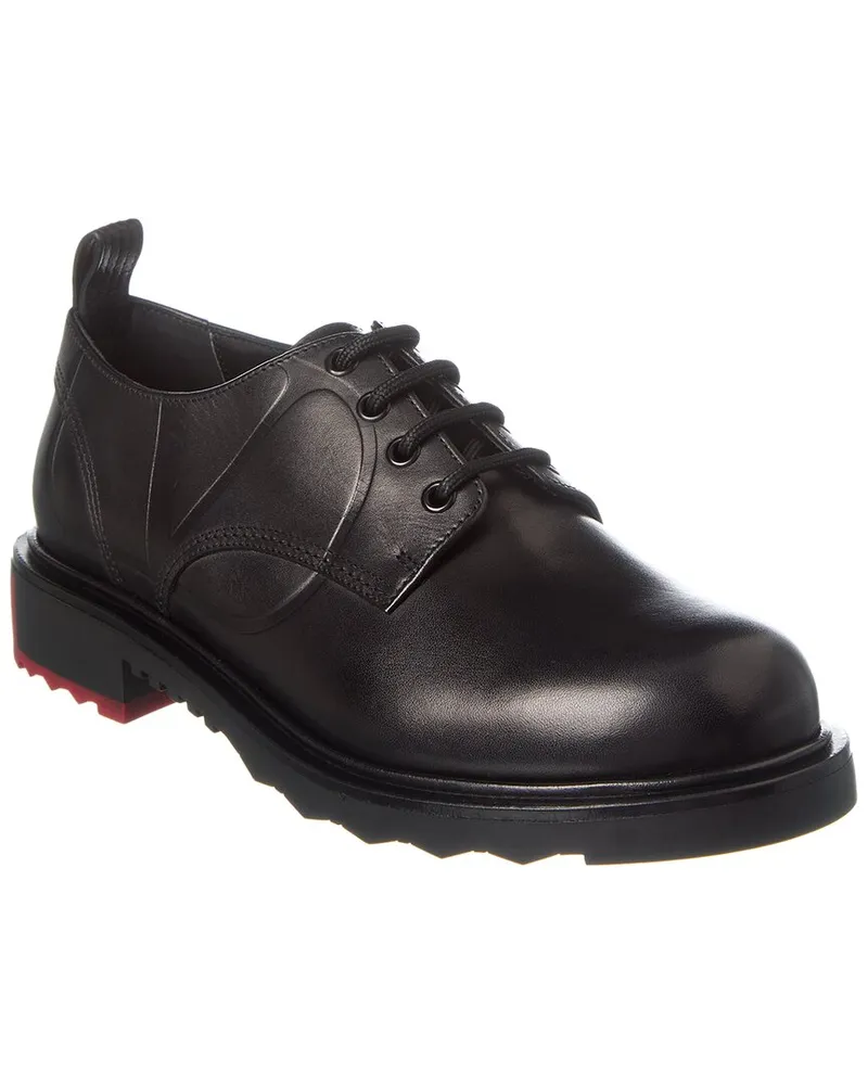 Valentino Garavani Leather Oxford Black