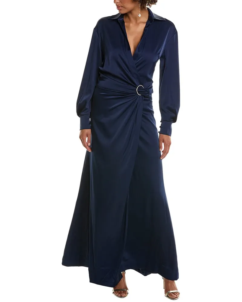 Halston Ivon Gown Navy