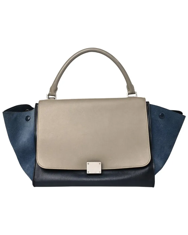 Celine Sand Calfskin Leather Medium Tri-Color Trapeze (Authentic Pre-Loved Nocolor