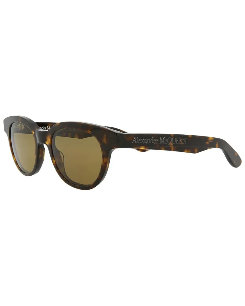 Alexander McQueen Unisex AM0383S 145mm Sunglasses Brown