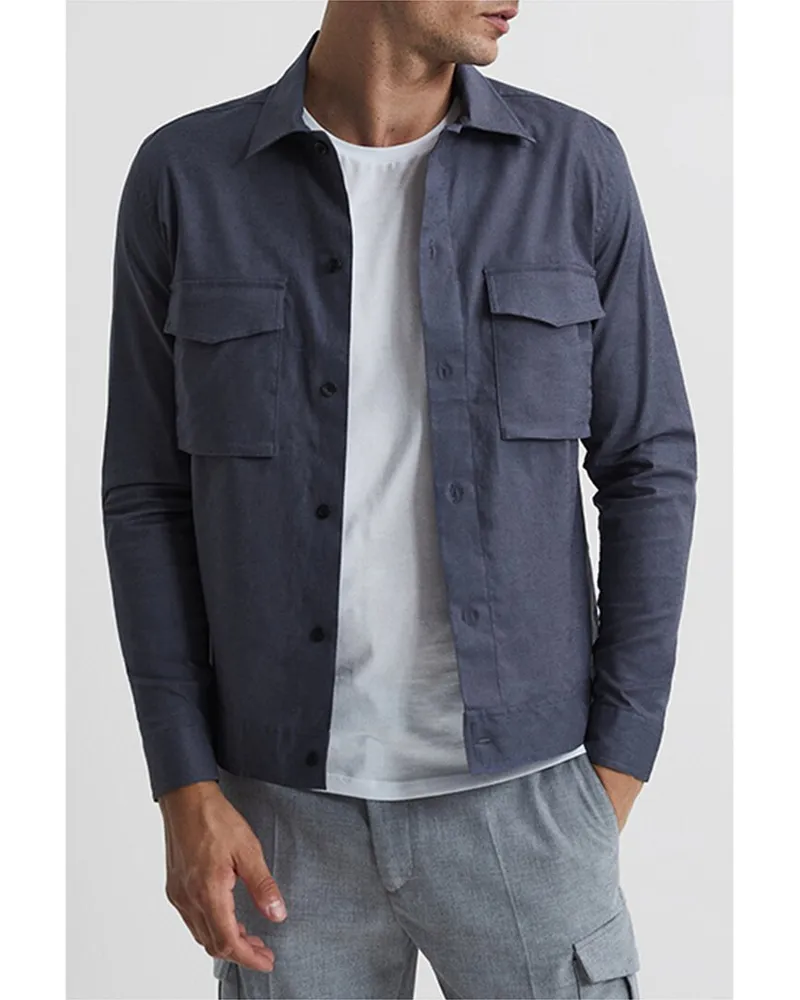 Reiss Kimchi Linen-Blend Jacket Nocolor