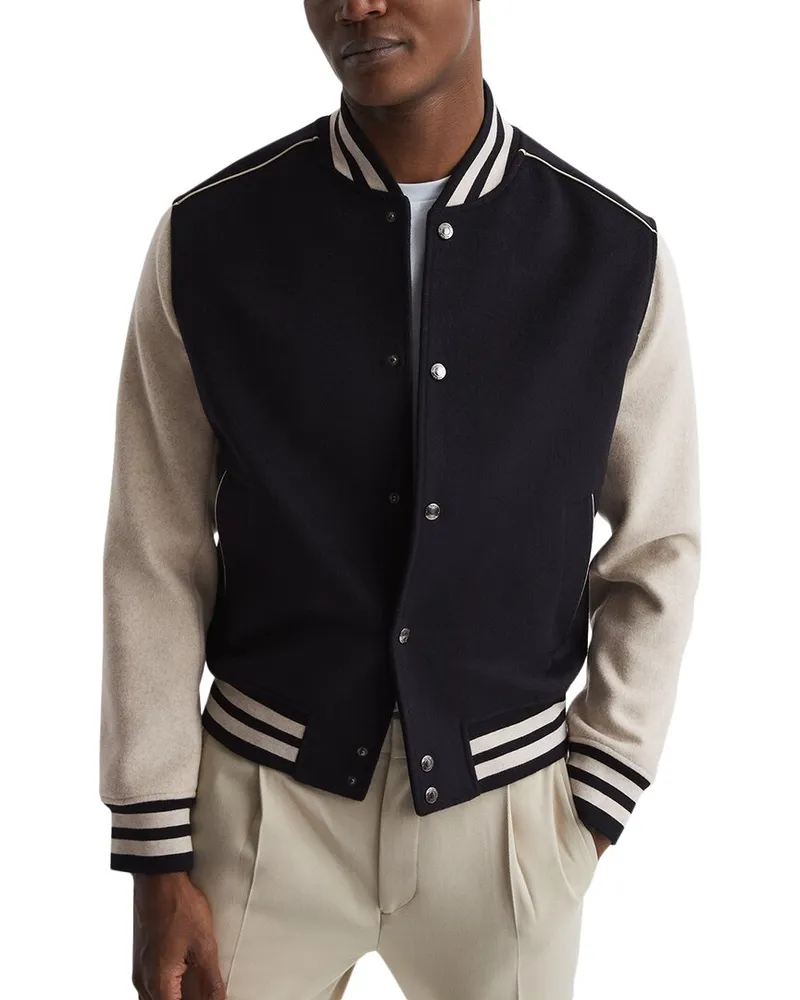 Reiss Kansa Contrast Sleeve Jacket Nocolor