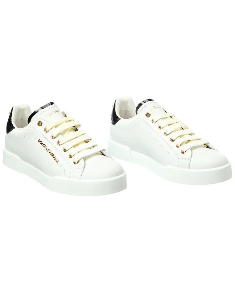 Dolce & Gabbana Portofino Leather Sneaker (Authentic Pre-Loved Nocolor